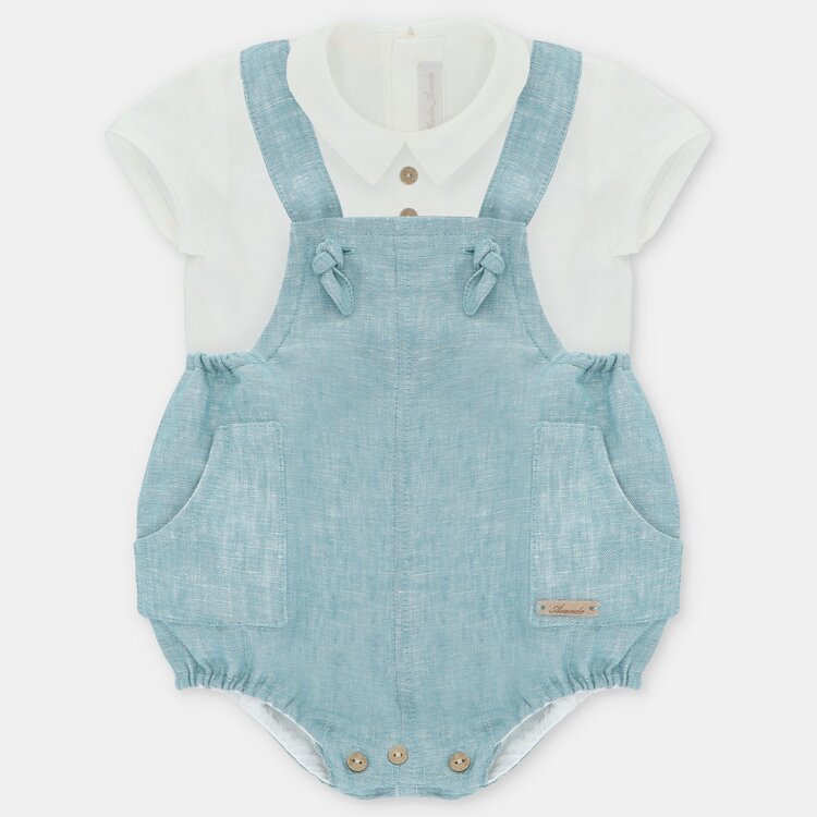 Martin Aranda Martin Aranda Boys Shirt & Overalls Set