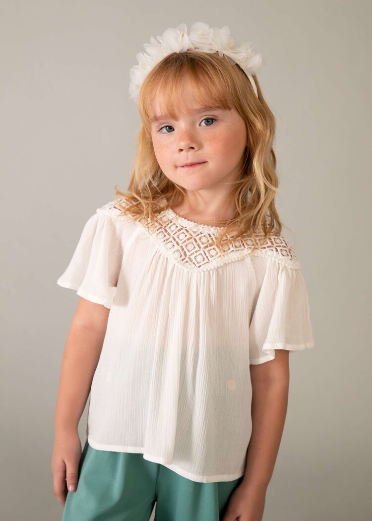 Mayoral Mayoral Girls Short-Sleeves Top