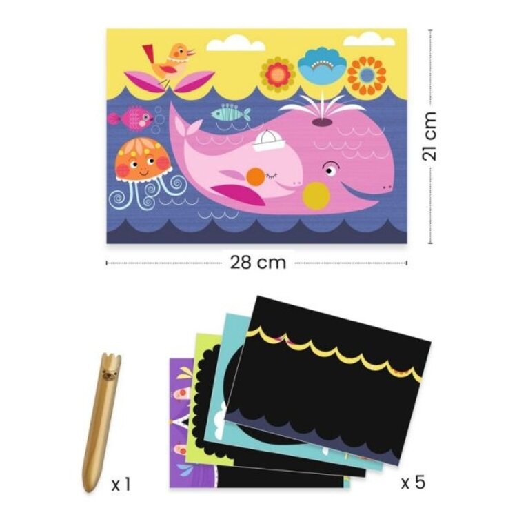 Djeco Cartes à Gratter - Cest Rigolo à Découvrir Djeco