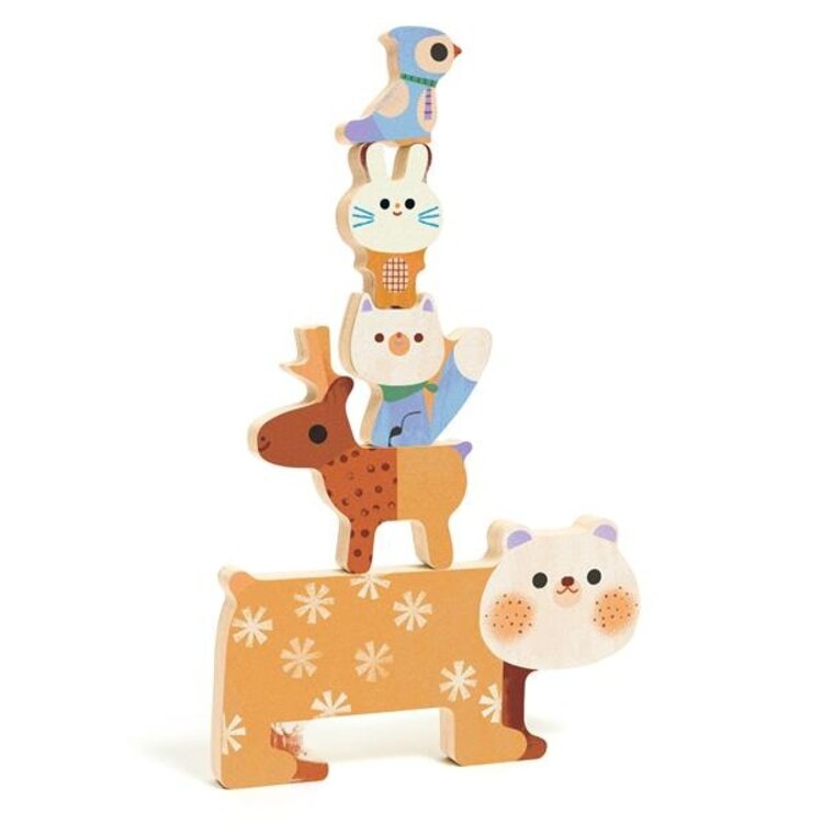Djeco Djeco Wood Puzzle - WoodyStack - 5 pcs