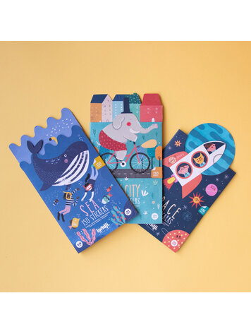 Londji Londji Sticker Activity Set - City, Sea & Space Mix