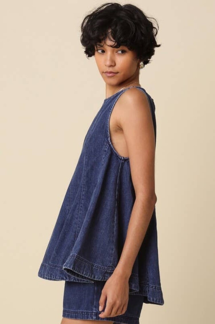 Olivaceous Olivaceous Denim Top