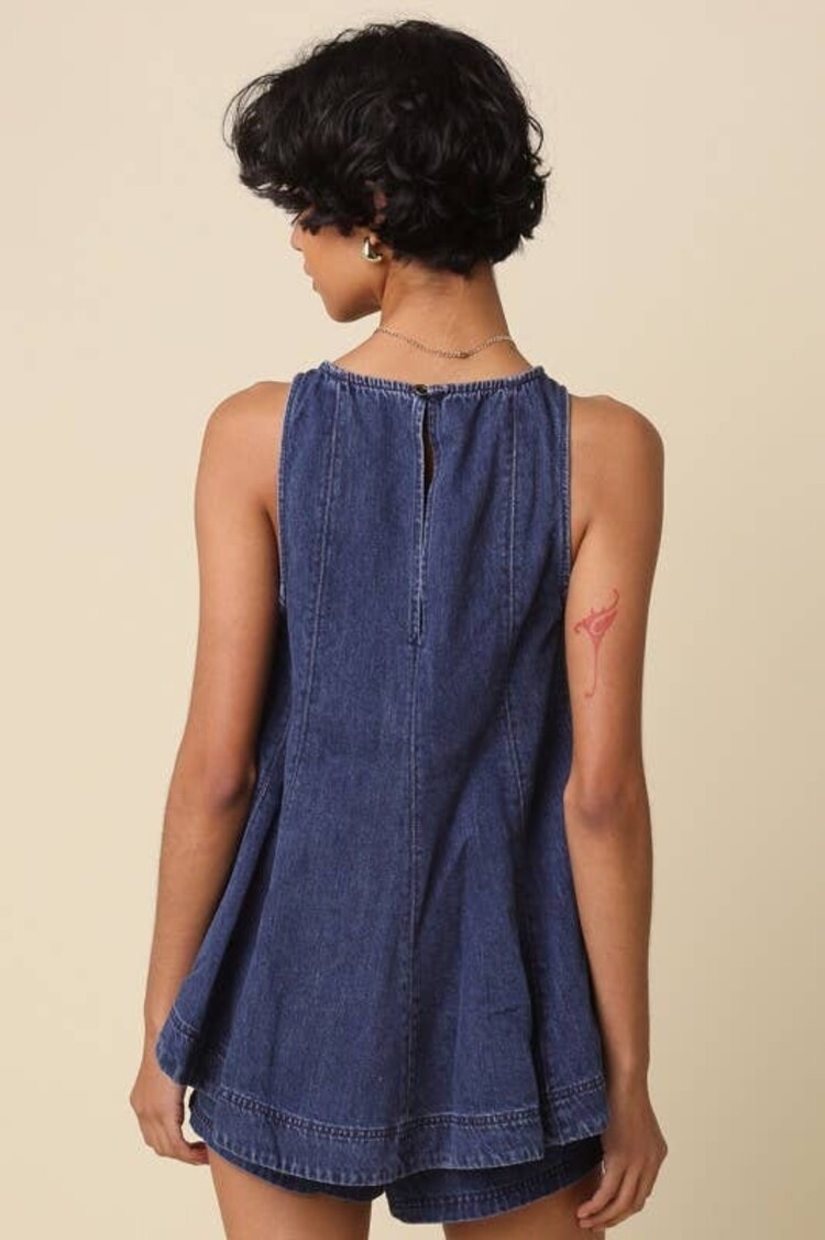 Olivaceous Olivaceous Denim Top