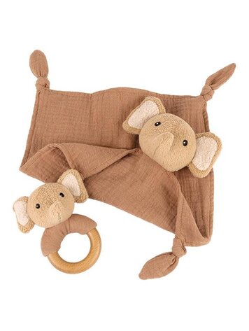 Egmont Toys Ollie Élephant - Doudou et Hochet - Coton Bio Egmont Toy