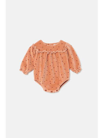 My Little Cozmo My Little Cozmo Girls Velvet Romper