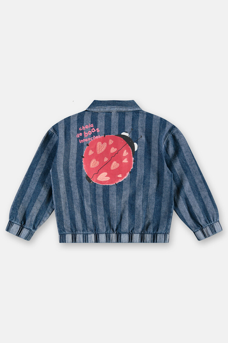 Três e Já Très E Já Girls Zip-Up Jacket