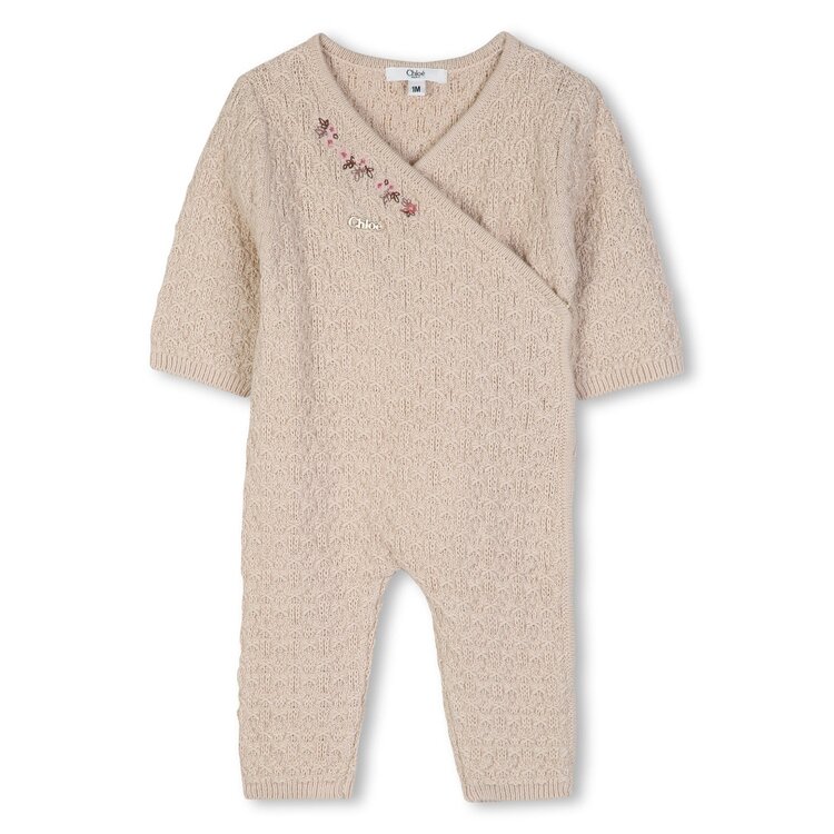 Chloé Combi-Long Tricot & Bonnet Chloé Fille