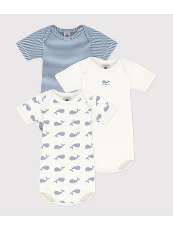 Petit Bateau Petit Bateau Boys 3 Bodies Set