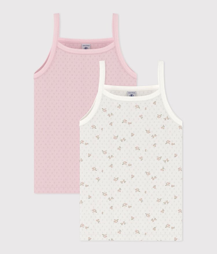 Petit Bateau Lot de 2 Camisoles Petit Bateau Fille