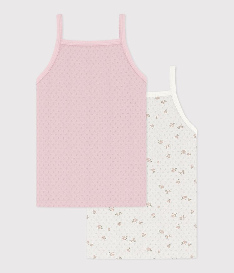Petit Bateau Petit Bateau Girls 2 Camisoles Set
