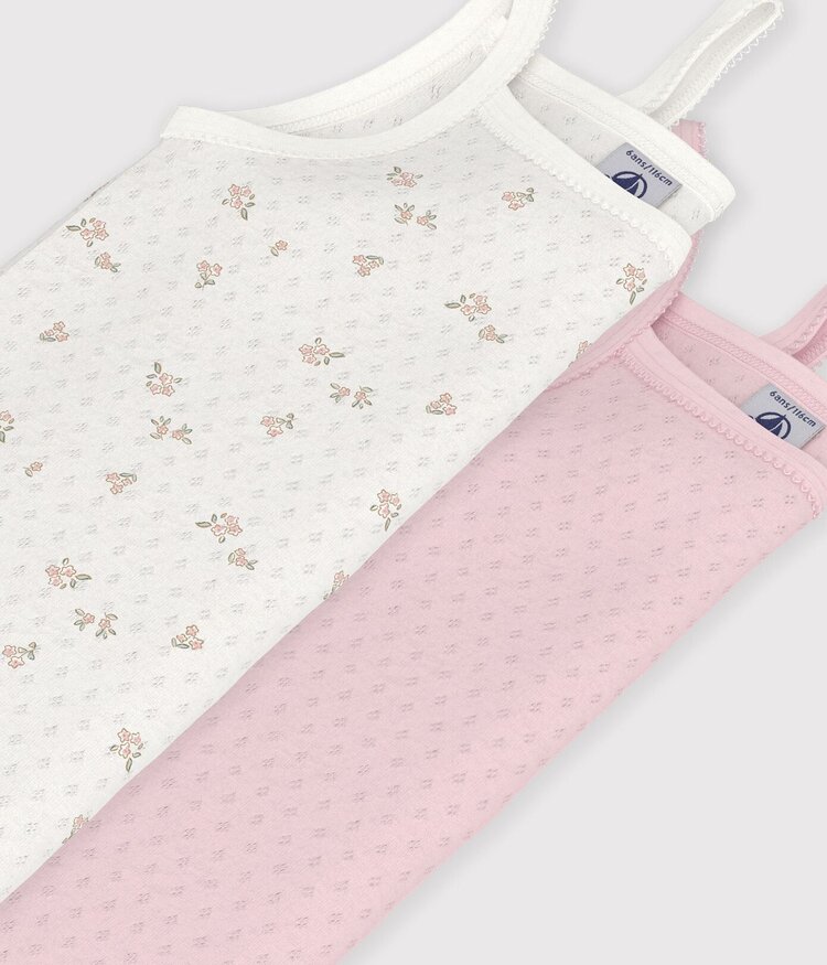 Petit Bateau Lot de 2 Camisoles Petit Bateau Fille