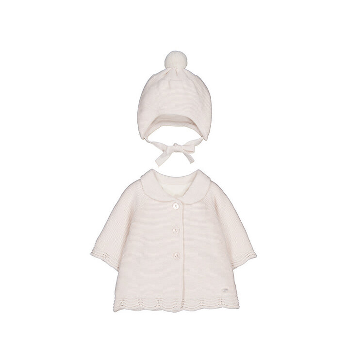 Mayoral Cardigan & Bonnet Mayoral Fille