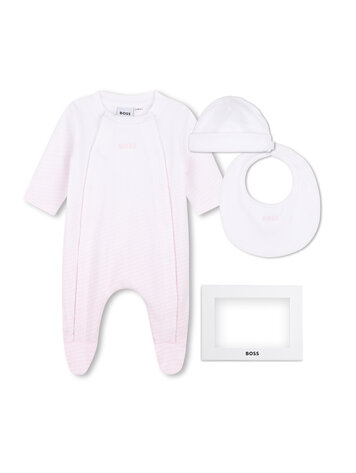 Hugo Boss Hugo Boss Girls Pajama Hat and Bib