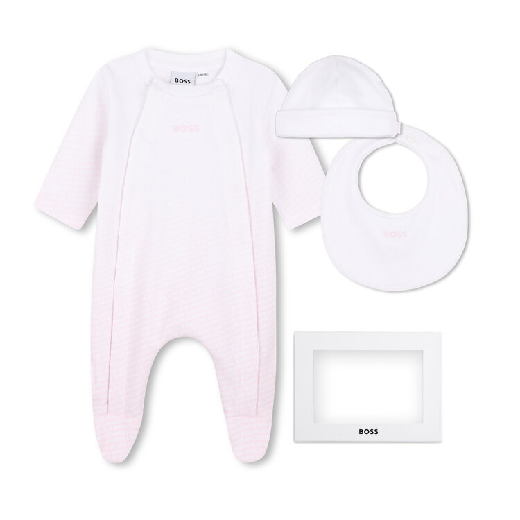 Hugo Boss Pyjama Bonnet et Bavoir Hugo Boss Fille