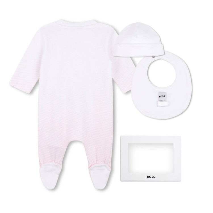 Hugo Boss Hugo Boss Girls Pajama Hat and Bib