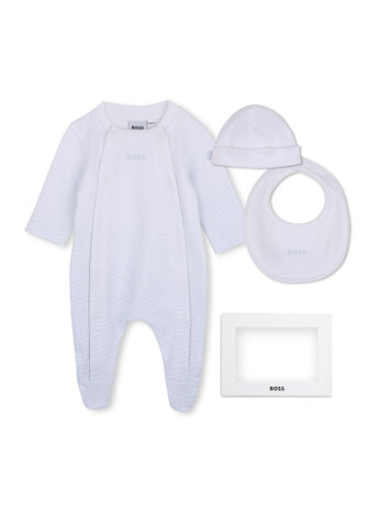 Hugo Boss Hugo Boss Boys Pyjamas Hat & Bib Set