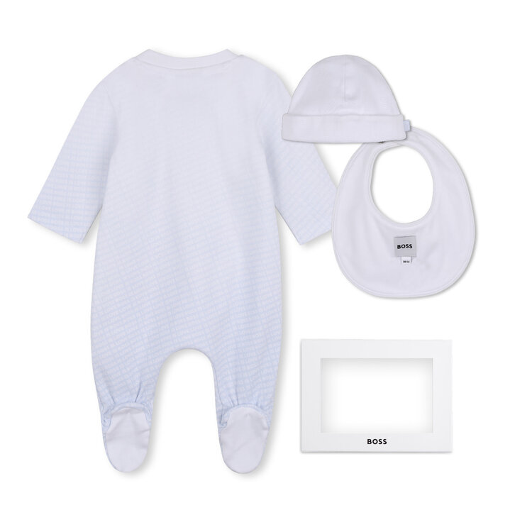 Hugo Boss Hugo Boss Boys Pyjamas Hat & Bib Set