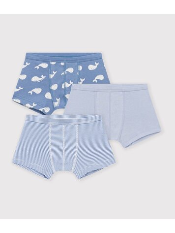 Petit Bateau Petit Bateau Boys 3 Boxers Set