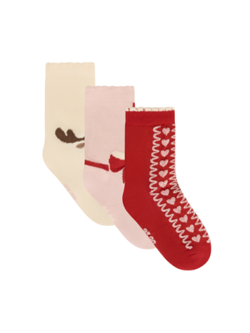Minymo Minymo Girls 3 Pack Socks