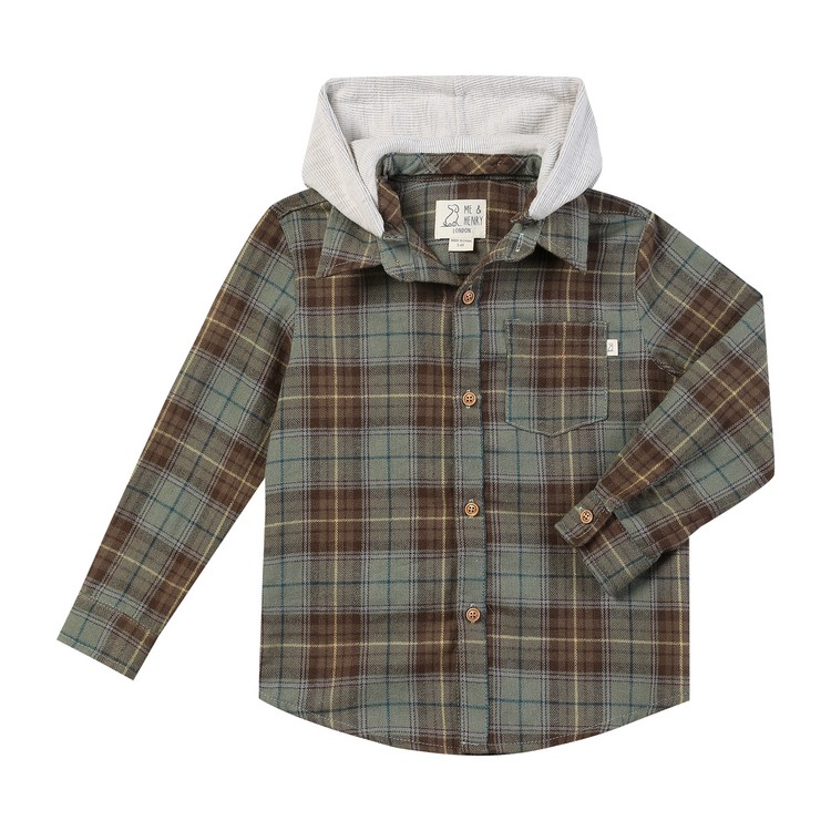 Me & Henry Me & Henry Boys Hooded Shirt