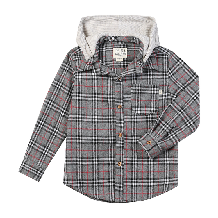 Me & Henry Me & Henry Boys Hooded Shirt