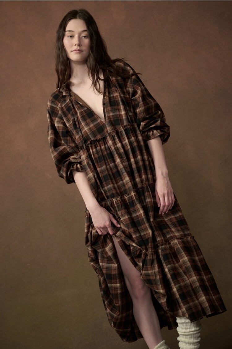 Promesa Promesa Checkered Dress