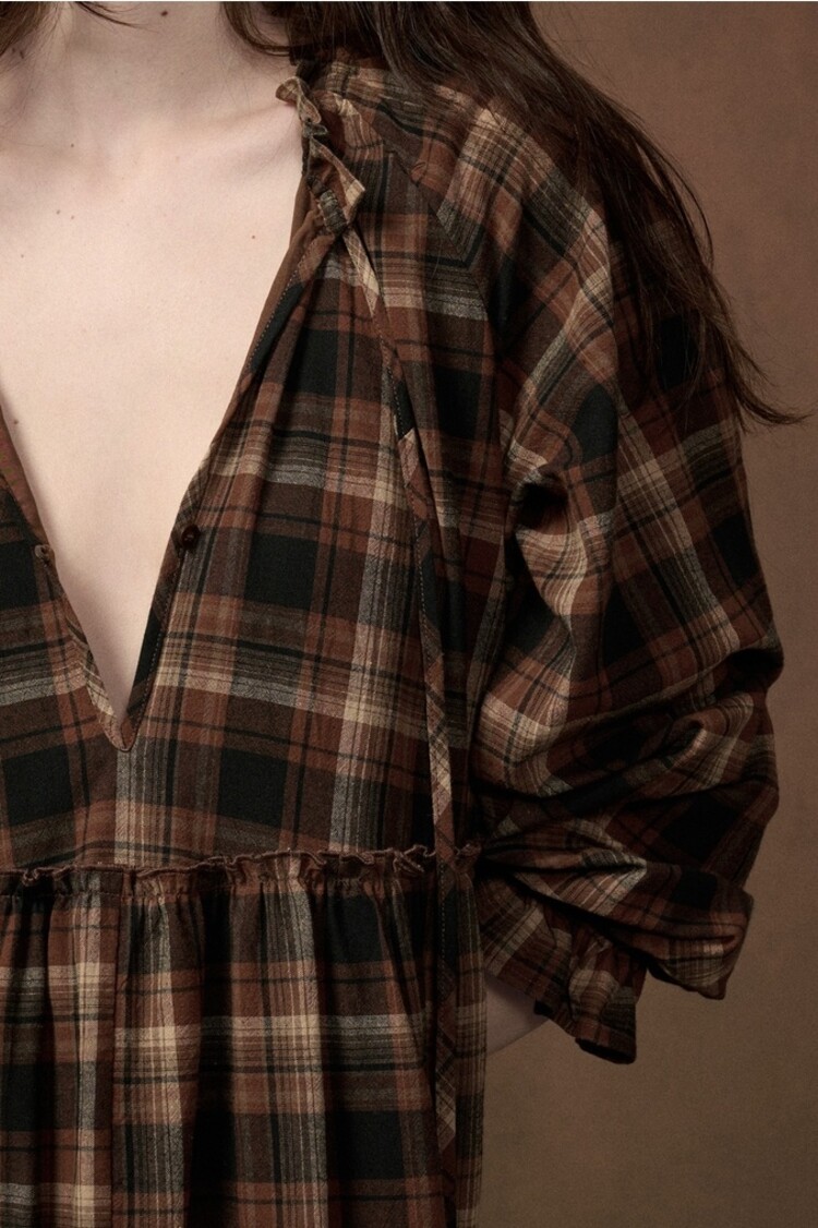 Promesa Promesa Checkered Dress