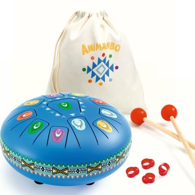Djeco Animambo - Tambour a languettes Grand - 11 notes Djeco