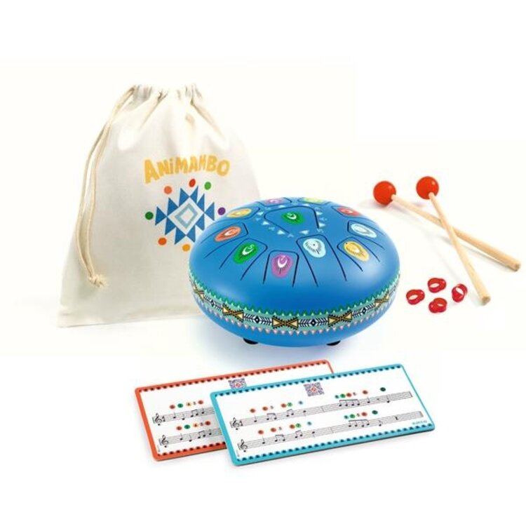 Djeco Animambo - Tambour a languettes Grand - 11 notes Djeco