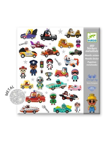 Djeco Autocollants - Le monde des Crazy Motors Djeco