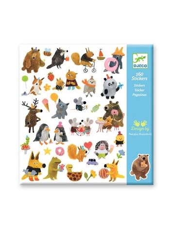 Djeco Djeco Stickers Autocollants - Fluffy Friends