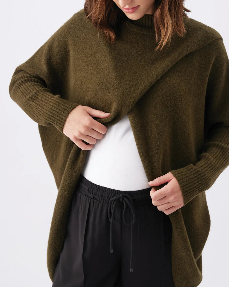 Ripe Maternité Ripe Cross-Knit Pullover