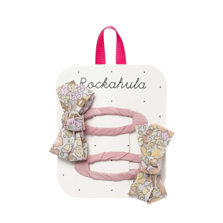 Rockahula Rockahula Girls Fairytale Floral Twisty Bow Clips
