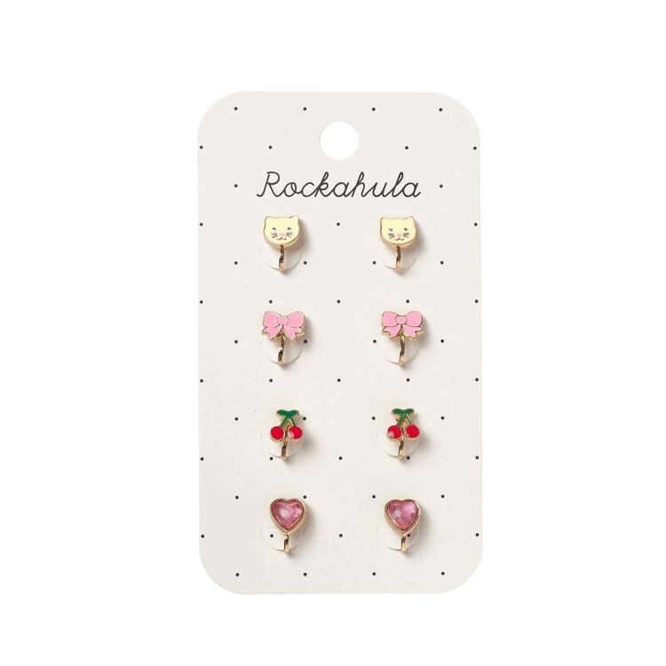 Rockahula Rockahula Cute Kitten Clip on Earnings