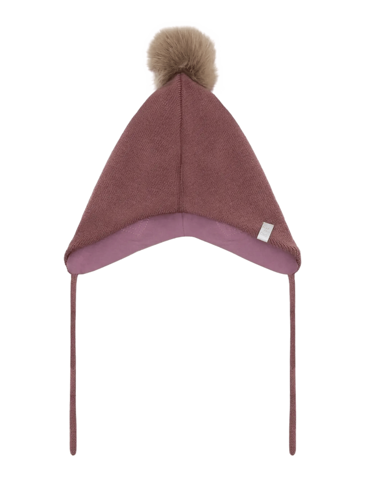 Minymo Minymo Girls Hat with Detachable Pompom