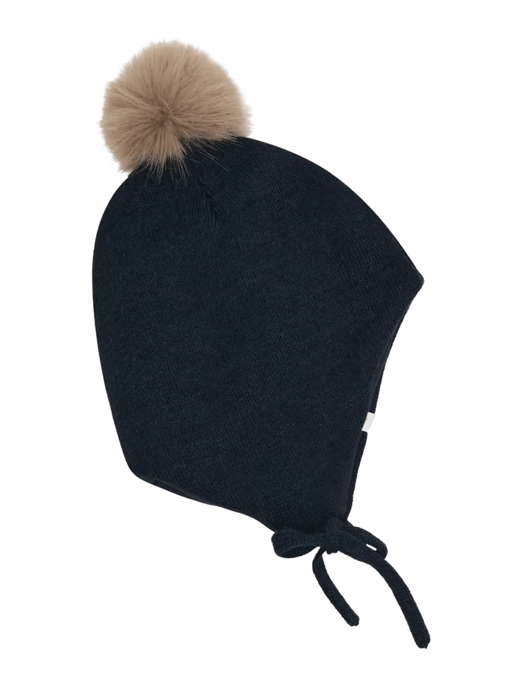 Minymo Minymo Unisex Hat with detachable Pompom
