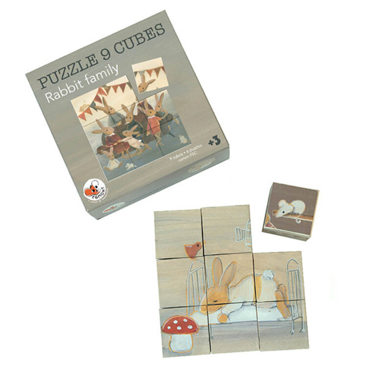 Egmont Toys Casse-Tête Cubes Famille Lapin Egmont