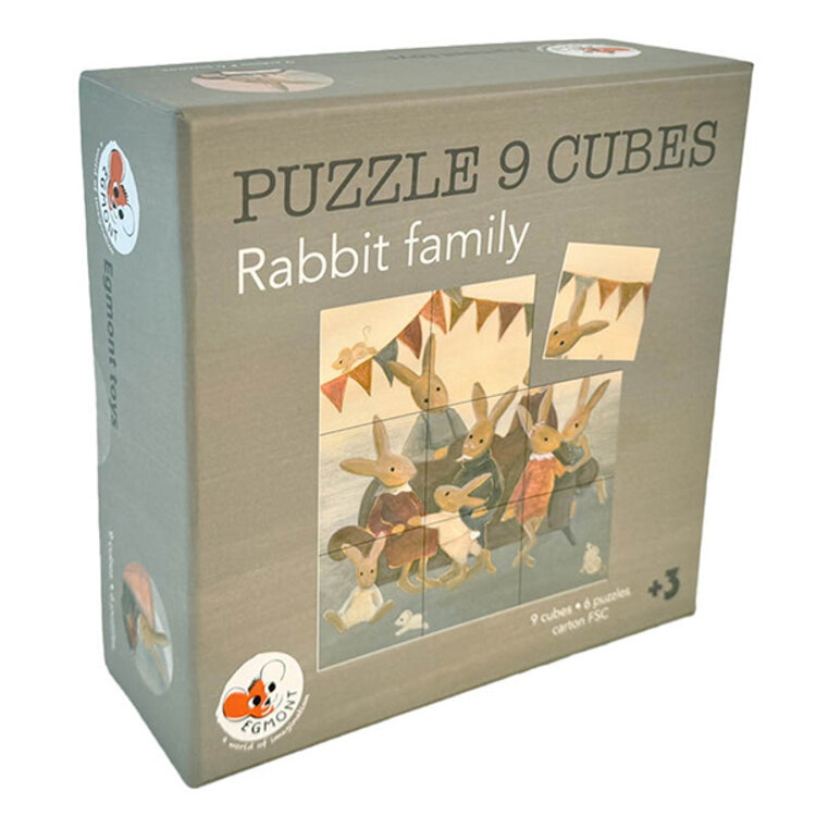 Egmont Toys Casse-Tête Cubes Famille Lapin Egmont