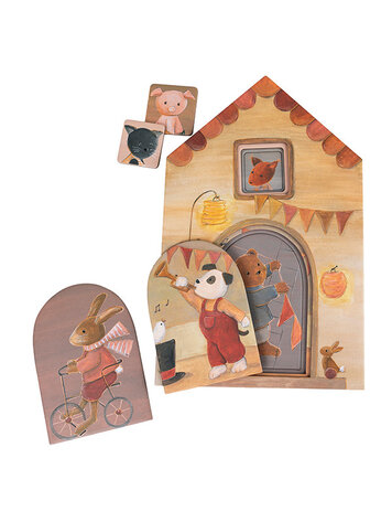 Egmont Toys Egmont Multi Layered Puzzle- Friends in a House