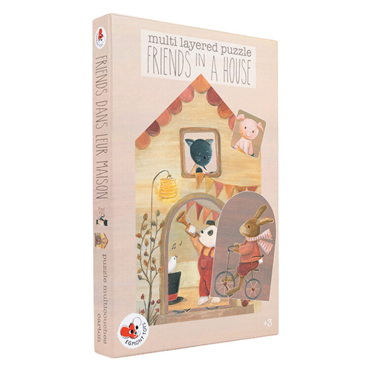 Egmont Toys Egmont Multi Layered Puzzle- Friends in a House