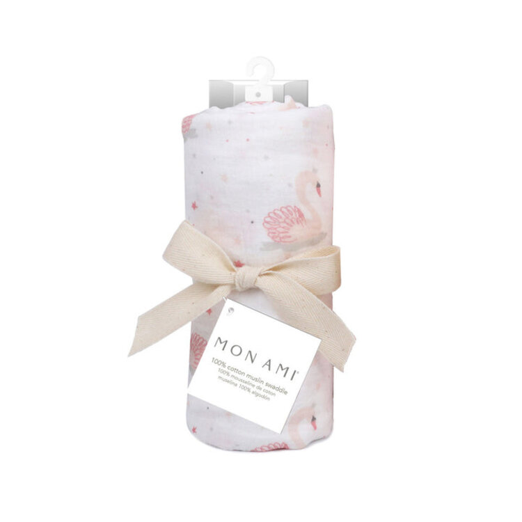 Mon Ami Coffret Cadeau Cygne Couverture & Hochet Mon Ami