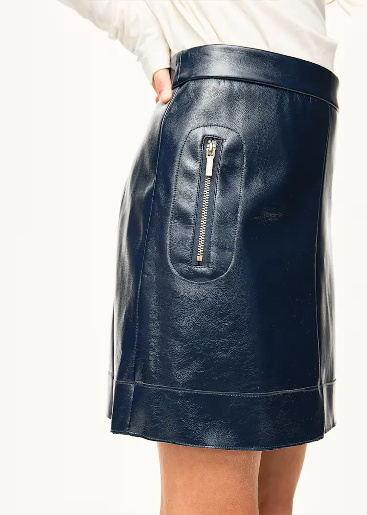 Mayoral Mayoral Girls Patent Faux Leather Skirt