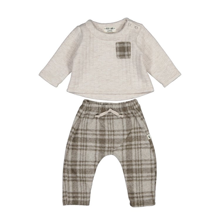 Petit Indi Ensemble 2 Pièces, Petit Indi, Garçon, 6MOIS, à Carreaux, B.23.29, AH26