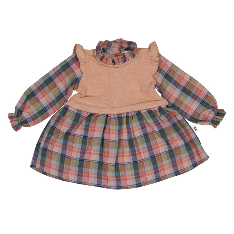 Petit Indi Robe, Petit Indi, Fille, 6MOIS, Rose, BK.37.56, AH26