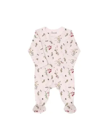 Coccoli Coccoli Girls Zipper Footie Pyjama
