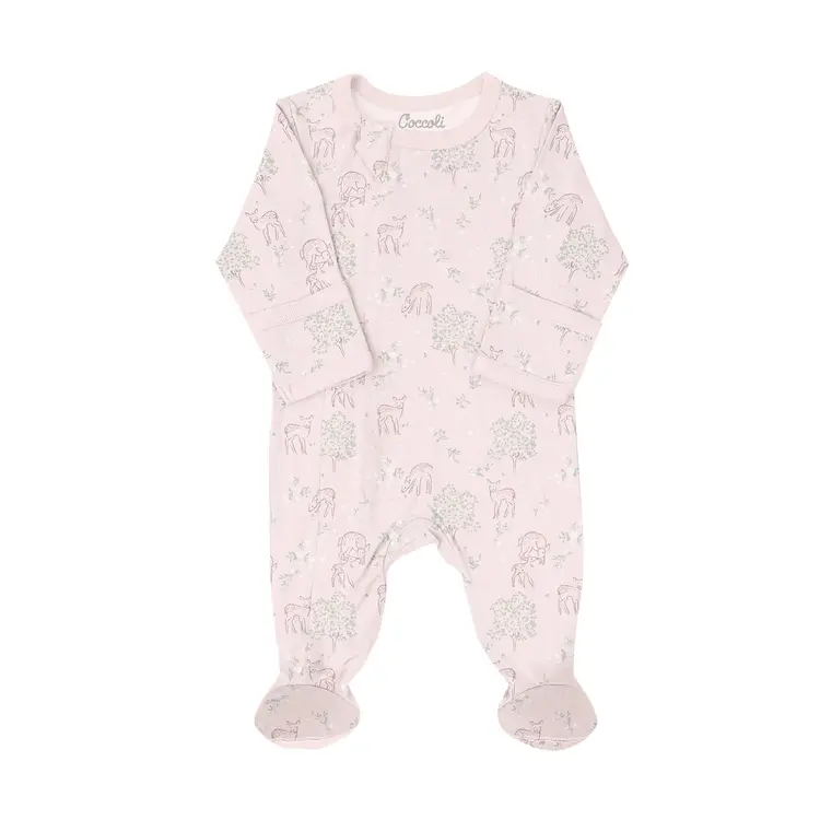 Coccoli Coccoli Girls Zipper Footie Pyjama