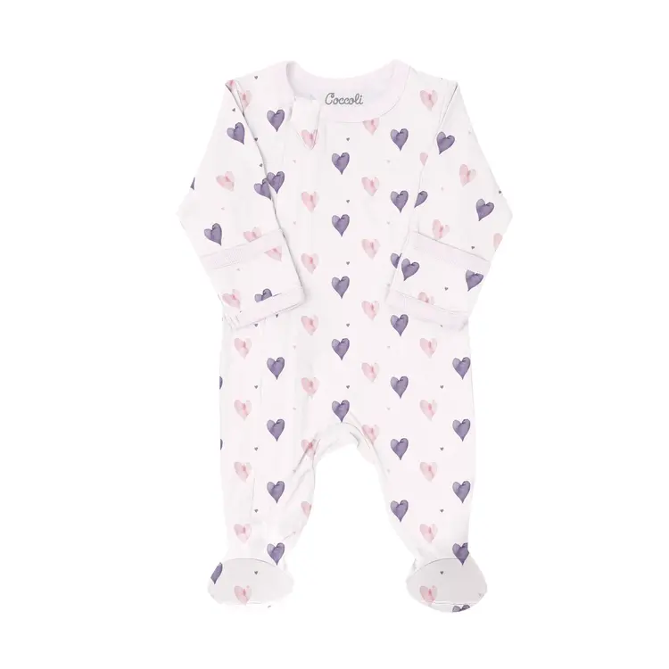 Coccoli Coccoli Girls Zipper Footie Pyjama