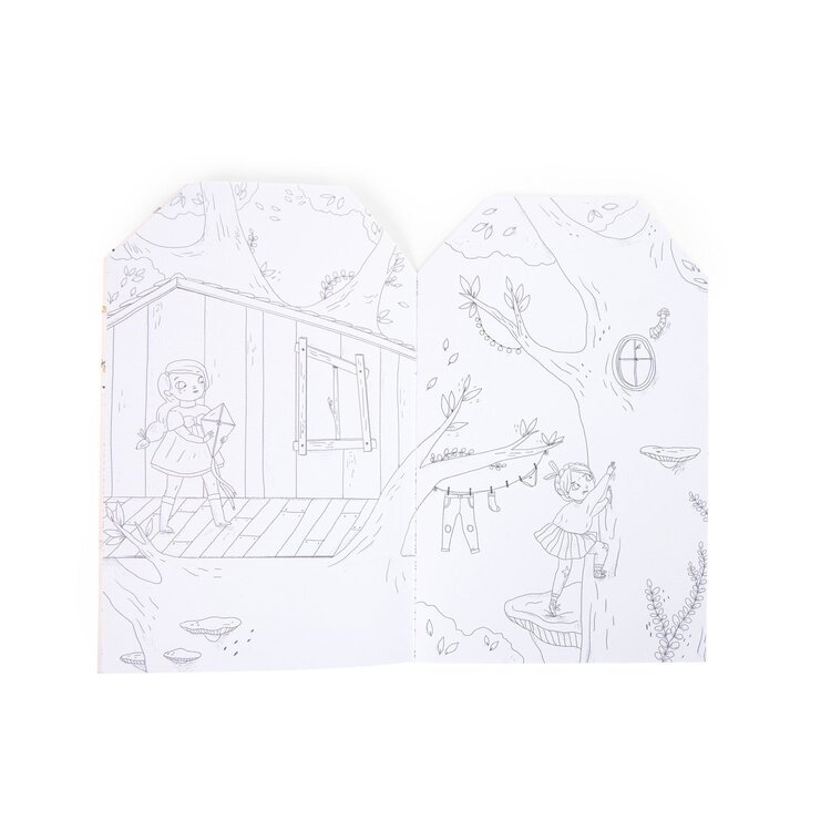 Cahier Coloriage et Autocollants Moulin Roty