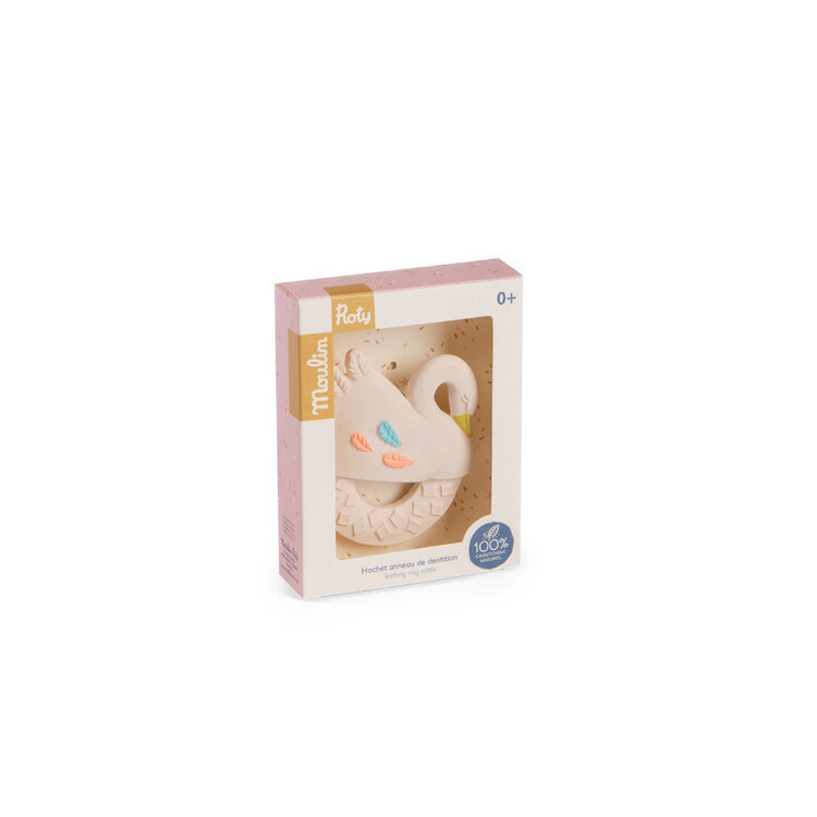 Moulin Roty Moulin Roty Petite École de Danse-Swan Rubber Ring