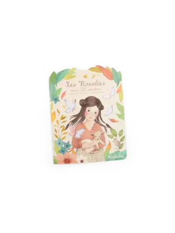 Moulin Roty Les Rosalies/Livre à Colorier avec 230 Autocollants Moulin Roty